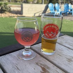 Denver Beer Co. Lowry - I got a raspberry lemonade (with booze) and my husband got an IPA