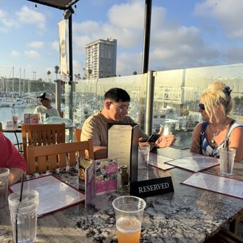 Lighthouse Oyster Bar & Grill - View and my friends - Seafood Near Me - Oceanside, California