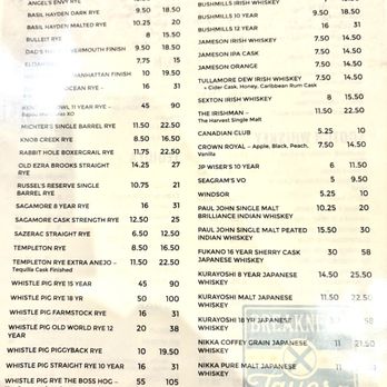 Breakneck Tavern - Whisky menu - Bars Near Me - Mars, Pennsylvania Breakneck Tavern - Whisky menu - Bars Near Me - Mars, Pennsylvania