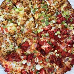 46. Butter Chicken Pizza 49. Tandoori Chicken Pizza Half and half 46. Butter Chicken Pizza 49. Tandoori Chicken Pizza Half and half