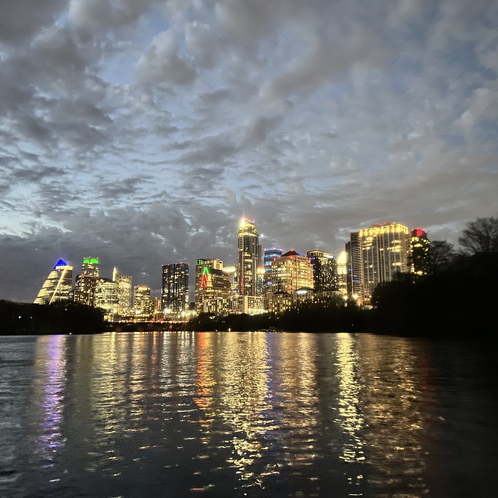 Lone Star Kayak Tours - The beautiful Austin skyline at night - Paddleboarding Near Me - Austin, Texas Lone Star Kayak Tours - The beautiful Austin skyline at night - Paddleboarding Near Me - Austin, Texas