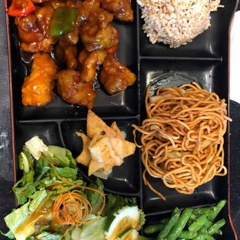 Bento Asian Kitchen + Sushi - A standard Bento Box. - Sushi Bars Near Me - Gainesville, Florida