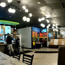 Lena's Roti & Doubles - Inside at one of the tables panoramic of the space. Oct 2022