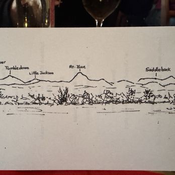 122 Corson - Other side of Menu showing the mountains which were the amazing views - Cooking Classes Near Me - Mercer, Maine 122 Corson - Other side of Menu showing the mountains which were the amazing views - Cooking Classes Near Me - Mercer, Maine