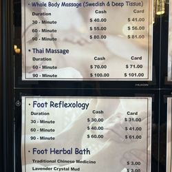Hello Massage - This is the updated price as of 3/2024.