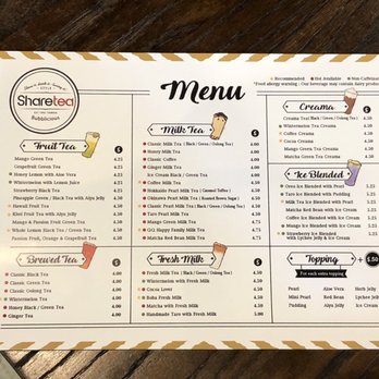 Sharetea - Menu - Bubble Tea Near Me - Metairie, Louisiana Sharetea - Menu - Bubble Tea Near Me - Metairie, Louisiana