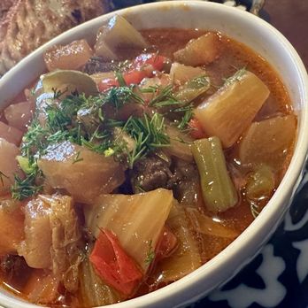Silk Road Choyhona - Lagman Soup (4 stars) - Salad Near Me - Gaithersburg, Maryland