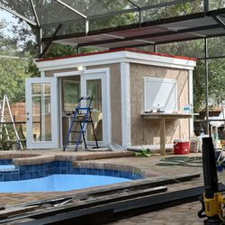 MSM Floors and Handyman - Finished outdoor kitchen storm shelter