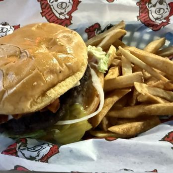 Spanky's - bacon cheeseburger and fries - Sandwiches Near Me - Lubbock, Texas