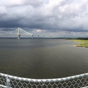 USS Yorktown - View of the Arthur Ravenel bridge from the flight deck - Museums Near Me - Mount Pleasant, South Carolina USS Yorktown - View of the Arthur Ravenel bridge from the flight deck - Museums Near Me - Mount Pleasant, South Carolina