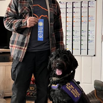 Rainbow Service Dogs - Tank and his CGC - Pet Training Near Me Rainbow Service Dogs - Tank and his CGC - Pet Training Near Me