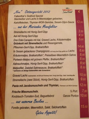 Menu photo 2 Falkenthal Grömitz, SH