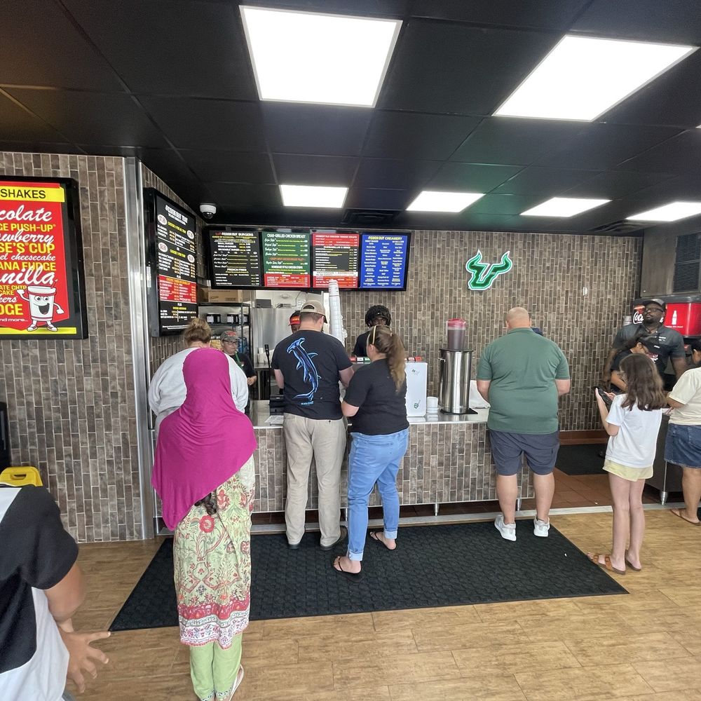 Cookout - Lines inside were minimal due to quick counter service with a smile! - American Near Me - Tampa, Florida Cookout - Lines inside were minimal due to quick counter service with a smile! - American Near Me - Tampa, Florida
