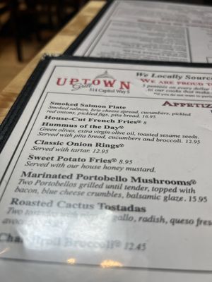 Menu photo 8 Uptown Grill Olympia, WA