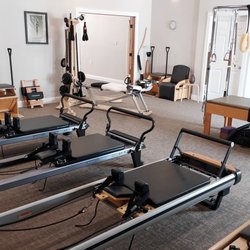 We Move Denison - We are equipped with all of the essential Pilates apparatuses; the Reformer, Cadillac, Chairs, Ladder Barrel, Ped-O-Pul, & More!