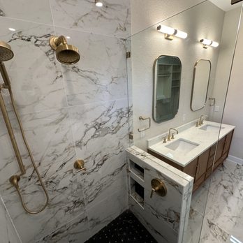 Proactive Construction + Design - Master Bath in luxury Dunedin townhome. Part of a full home renovation. - General Contractors Near Me - Tampa, Florida