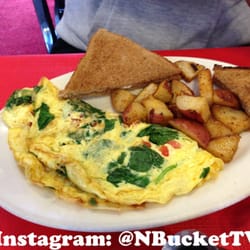 The Good Diner - My girl got the spinach and tomato at The Good Dinner in Revere, MA