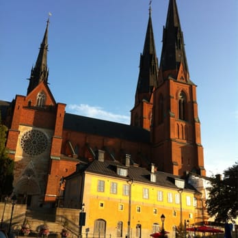 Uppsala Domkyrka - Seen from Restaurant Åkanten - Churches Near Me - Uppsala, C