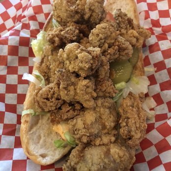 Bucky Moonshine's - Fried Oyster Po' Boy - look at 'em fried oysters, fantastic! (05/21/21) - Cajun/Creole Near Me - Dallas, Texas Bucky Moonshine's - Fried Oyster Po' Boy - look at 'em fried oysters, fantastic! (05/21/21) - Cajun/Creole Near Me - Dallas, Texas