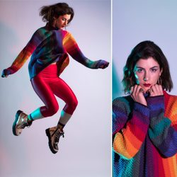 Rainbow sweater!