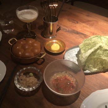 Angler - The most amazing buns, weird yuzu jelly thing, fried veggie cracker - Seafood Near Me - San Francisco, California