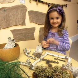 Alphabet Academy North Campus - Imaginative play using natural materials.