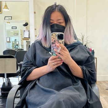 Fox and Belle Salon - Before - one years worth of grown out hair - Hair Salons Near Me - Berkeley, California Fox and Belle Salon - Before - one years worth of grown out hair - Hair Salons Near Me - Berkeley, California