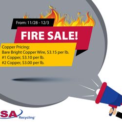 SA Recycling - ATTENTION ALL CUSTOMERS: From 11/28 - 12/3