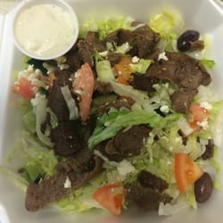 Renzios Greek Food - Gyro Beef Salad