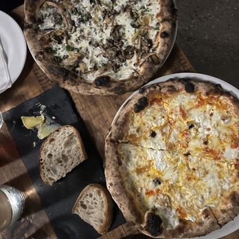 Razza - Funghi pizza, Calabrese pizza and Bread & Butter - Pizza Near Me - Jersey City, New Jersey