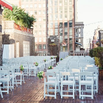 Midtown Loft & Terrace - Terrace ready for ceremony - Venues & Event Spaces Near Me - New York, New York Midtown Loft & Terrace - Terrace ready for ceremony - Venues & Event Spaces Near Me - New York, New York