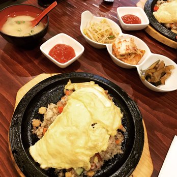 Nassau Sushi - Ohmu rice, soup, and kimchi side dishes :) - Japanese Near Me - Princeton, New Jersey