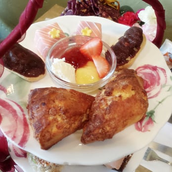 Tea Time - Cinnamon scones, mini chocolate eclairs, & petit fours - Coffee & Tea Near Me - Palo Alto, California Tea Time - Cinnamon scones, mini chocolate eclairs, & petit fours - Coffee & Tea Near Me - Palo Alto, California