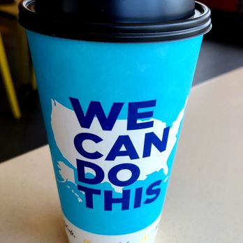 McDonald's - Large coffee, one scoop of ice, two Splenda and two creams - Burgers Near Me - Hollywood, Florida