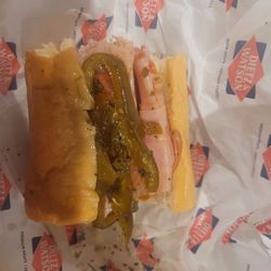 Quarter Italian with sweet peppers