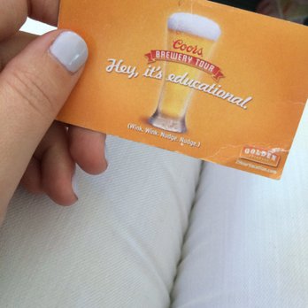 Coors - Tour ticket - Beer Tours Near Me - Golden, Colorado Coors - Tour ticket - Beer Tours Near Me - Golden, Colorado