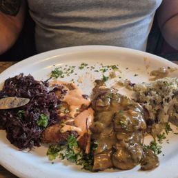 Red.cabbage, Berlin schnitzel, gypsy schnitzel and sauerkraut Red.cabbage, Berlin schnitzel, gypsy schnitzel and sauerkraut