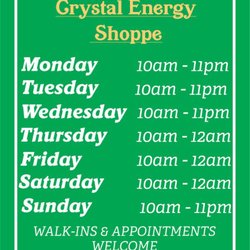 Crystal Energy Readings