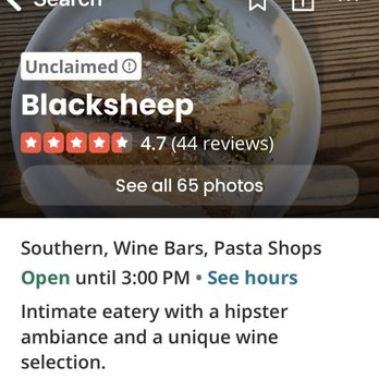 Blacksheep - Wrong hours on yelp - Southern Near Me - Beaufort, South Carolina Blacksheep - Wrong hours on yelp - Southern Near Me - Beaufort, South Carolina