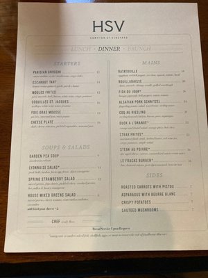 Menu photo 7 Hampton Street Vineyard Columbia, SC