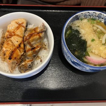 Kyala Japanese Restaurant - Half Udon Half Salmon Teriyaki - Japanese Near Me - Diamond Bar, California Kyala Japanese Restaurant - Half Udon Half Salmon Teriyaki - Japanese Near Me - Diamond Bar, California