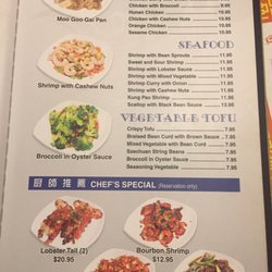 New Peking - Menu