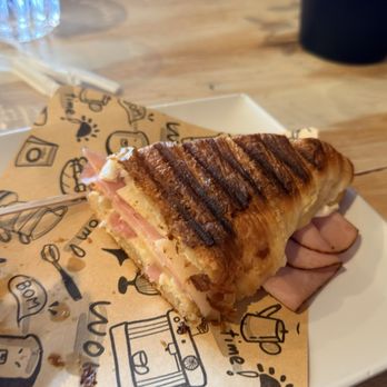 Liquid Leaf - Ham and Swiss Pressed Croissant - Coffee & Tea Near Me - Murrieta, California