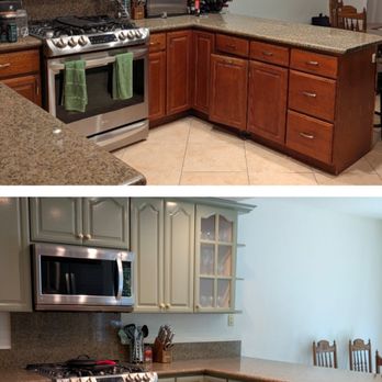 Marvel Painters - Before and after cabinet painting. The crew did an excellent job. Professional and efficient. - Painters Near Me - Laguna Niguel , California