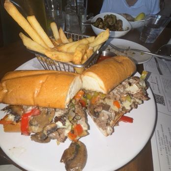 Water Tower Kitchen - Philly Cheese Steak with steak fries..AMAZING - New American Near Me - Campbell, California Water Tower Kitchen - Philly Cheese Steak with steak fries..AMAZING - New American Near Me - Campbell, California