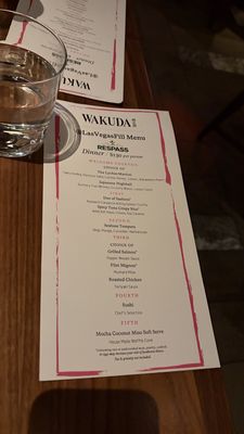 Menu photo 2 Wakuda Las Vegas, NV Menu photo 2 Wakuda Las Vegas, NV