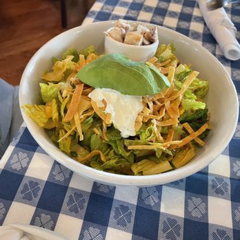 Perry’s - Novato - Southwestern salad with chix on the side. Yum. - New American Near Me - Novato, California