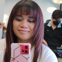 Happy Salon - My new haircut with bangs 