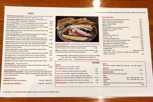 Menu photo 2 Michael's AM Akron, OH