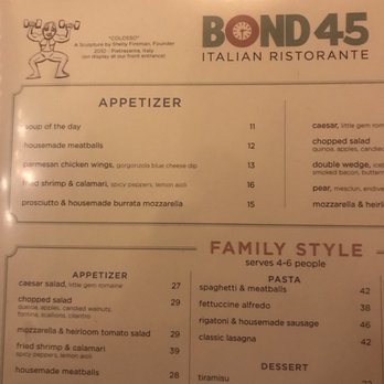 Bond 45 - Italian Near Me - Oxon Hill, Maryland